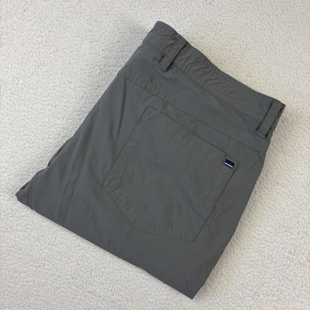 ONWARD RESERVE 'Harris Performance Pants' Mens 36/34 Gray 5-Pocket Stretch Chino